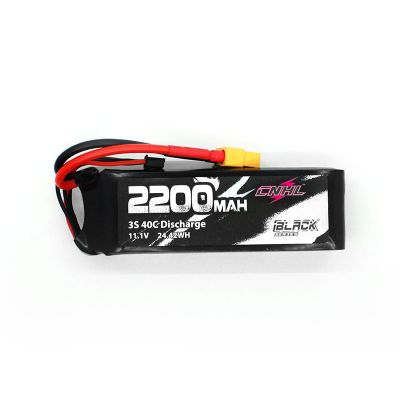 CNHL Black Series 2200mAh 3S 11.1V 40C Lipo Battery with xt60 plug 
