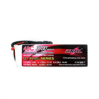 CNHL 3700mAh 22.2V 6S 40C Lipo Battery xt60 plug 
