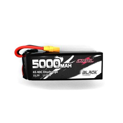 CNHL Black Series 5000mAh 22.2V 6S 40C Lipo Battery  With XT90 
