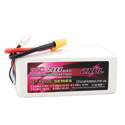 CNHL G+PLUS 5000mAh 22.2V 6S 55C Lipo Battery with xt90 plug
