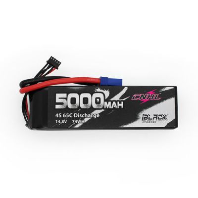 CNHL Black Series 5000mAh 14.8V 4S 65C Lipo Battery with EC5 Plug