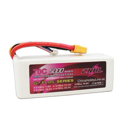 CNHL G+PLUS 5000mAh 14.8V 4S 70C Lipo Battery 