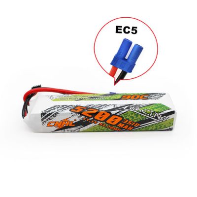 CNHL 5200MAH 11.1V 3S 90C LIPO BATTERY With EC5 Plug 