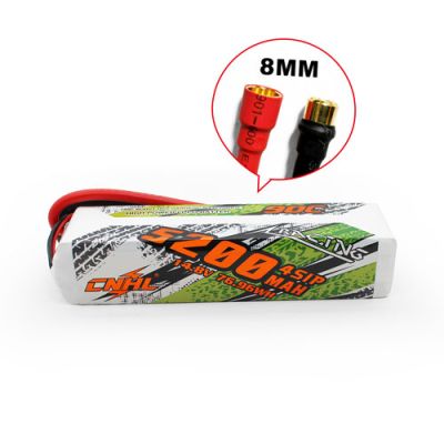 CNHL 5200MAH 14.8V 4S 90C LIPO BATTERY With 8mm Bullet Plug