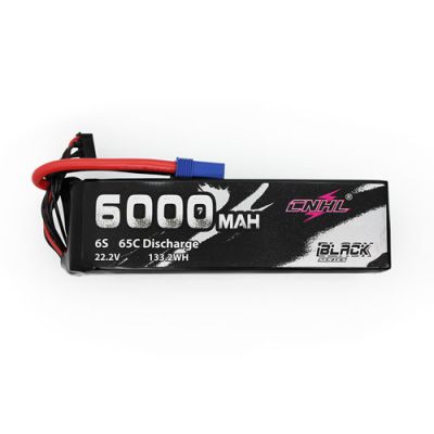 CNHL Black Series 6000mAh 22.2V 6S 65C Lipo Battery  with EC5 Plug