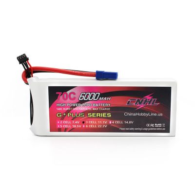 CNHL G+PLUS 6000mAh 11.1V 3S 70C Lipo Battery with EC5 Plug