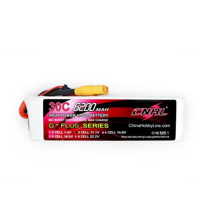 CNHL 6200mAh 11.1V 3S 30C Lipo Battery with XT90 Plug