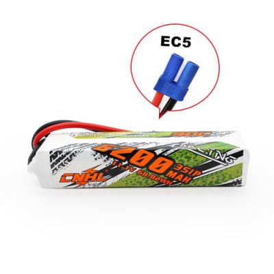 CNHL 6200MAH 11.1V 3S 90C LIPO BATTERY With EC5 Plug 