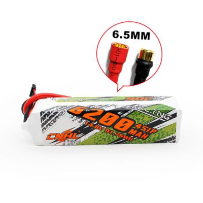 CNHL 6200MAH 14.8V 4S 90C LIPO BATTERY With 6.5mm Bullet Plug