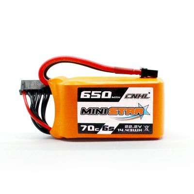 CNHL MiniStar 650mAh 22.2V 6S 70C Lipo Battery XT30 Plug