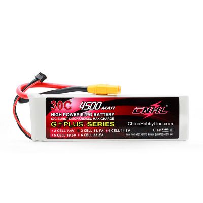CNHL 4500mAh 11.1V 3S 30C Lipo Battery with xt90 plug