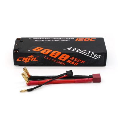 CNHL Racing Series 8000MAH 7.4V 2S 120C Lipo Battery Hard Case Car with Deans Plug