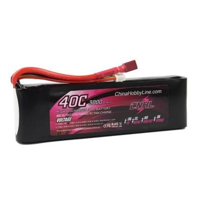 CNHL 3000mAh 11.1V 3S 40C Lipo Battery with T/Dean Plug