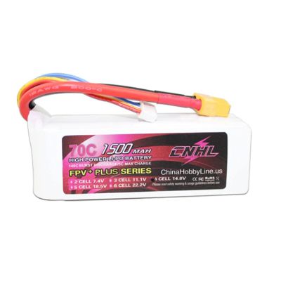 CNHL G+Plus 1500mAh 14.8V 4S 70C Lipo Battery with XT60 Plug