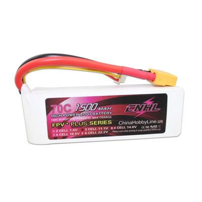 CNHL G+Plus 1500mAh 11.1V 3S 70C Lipo Battery with XT60 Plug