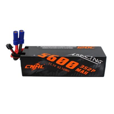 CNHL Racing Series 5600mAh 11.1V 3S2P 120C Hard Case Lipo Battery with EC5 Plug