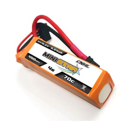 3 Packs CNHL LiHV MiniStar 450mAh 15.2V 4S 70C Lipo Battery With XT30U