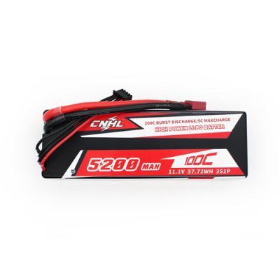 CNHL Racing Series 5200MAH 11.1V 3S 100C Lipo Battery Hard Case  with Deans Plug