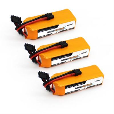 3Packs CNHL MiniStar HV 550mAh 15.2V 4S 70C Lipo Battery