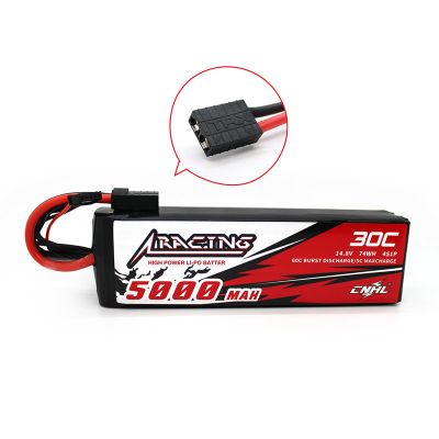CNHL Racing Series 5000mAh RC Lipo Battery 14.8V 30C 4S RC Battery with TRX Plug