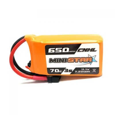 CNHL MiniStar 650mAh 11.1V 3S 70C Lipo Battery For 3"Mini Quad